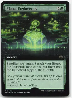 Planar Engineering (Extended Art) 340 FOIL No Stamp ERROR Secrets of Strixhaven - Image 1