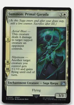 Summon: Primal Garuda 37 FOIL UC FINAL FANTASY Magic: The Gathering NM - Image 1