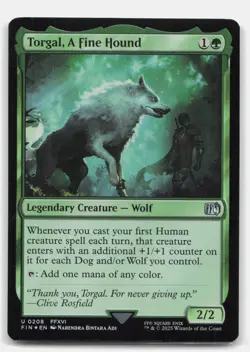 Torgal, A Fine Hound 208 FOIL UC FINAL FANTASY Magic: The Gathering NM - Image 1