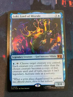 MTG Marvel Super Heroes Loki Lord of Misrule Foil - Image 1