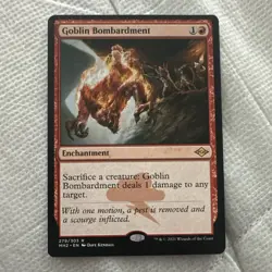 Wizards of the Coast MTG Goblin Bombardment MH2 279 Rare Regular Eng 2021 - Image 1
