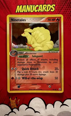 Pokemon Card Ninetales 22/101 Reverse Holo Ex Hidden Legends ENG EXCELLENT - Image 1