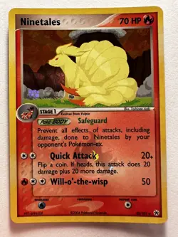 Pokemon Card Ninetales 22/101 Reverse Holo Ex Hidden Legends ENG EXCELLENT - Image 2