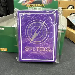 One Piece Card Game Bandai Fest Championship 2025 Silver Purple Sleeves Sealed - Image 1