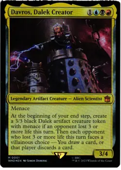 Davros, Dalek Creator 1 Mythic Universes Beyond: Doctor Who NM Foil MTG - Image 1