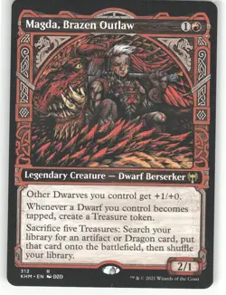Magda, Brazen Outlaw (Showcase) R Kaldheim 312 NM - Image 1