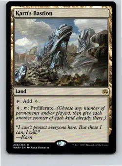 Magic the Gathering Karn's Bastion War of the Spark MTG Free Shipping! - Image 1