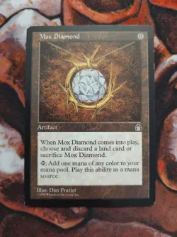 Mox Diamond Stronghold STH MTG Magic the Gathering 1st Edition Reserved List - Image 1