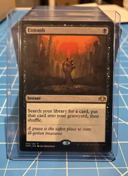 Entomb [Dominaria Remastered] Rare MTG TCG Card NM - Image 1