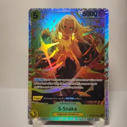 S-Snake OP08-112 (Super Rare) Two Legends ONE PIECE Card Near Mint English NM - Image 1