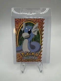 Dratini #147 10 OF 12 - Embossed Die-Cut - BLUE LOGO - TOPPS POKEMON CARD - Image 2