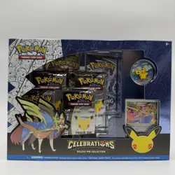 Pokemon TCG Celebrations 25th Deluxe Pikachu Pin Box Zacian 2021 NEW SEALED - Image 1