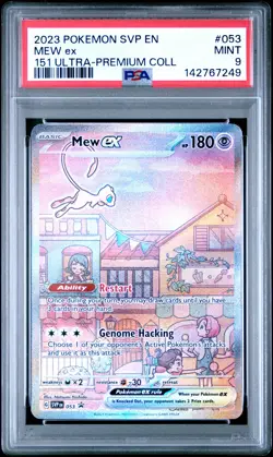 2023 POKEMON SVP EN-SV BLACK STAR PROMO #053 MEW EX PSA 9 - Image 1