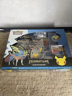 Pokemon Celebrations Deluxe Pin Collection Box Zacian Brand New - Image 1