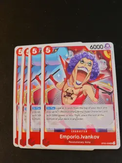 X4 Emporio.Ivankov OP06-003 UC - One Piece Card Game - Wings of Captain - ENG - Image 1