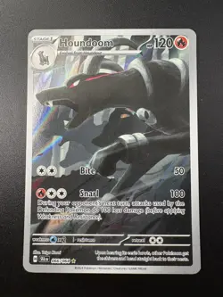 Pokemon TCG Houndoom 066/064 Shrouded Fable Holo Illustration Rare Card - Image 1