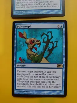 Polymorph x2 Sorcery rare MTG 2 Card. Core set 2010 M10 - Image 2