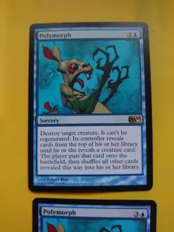 Polymorph x2 Sorcery rare MTG 2 Card. Core set 2010 M10 - Image 3
