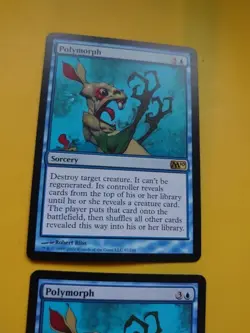 Polymorph x2 Sorcery rare MTG 2 Card. Core set 2010 M10 - Image 4