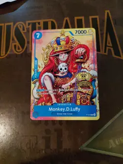 Monkey D Luffy P-043 2nd Anniversary Stamped Promo NM One Piece TCG OPTCG - Image 1