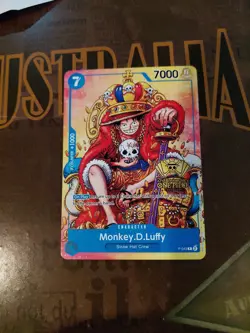 Monkey D Luffy P-043 2nd Anniversary Stamped Promo NM One Piece TCG OPTCG - Image 2