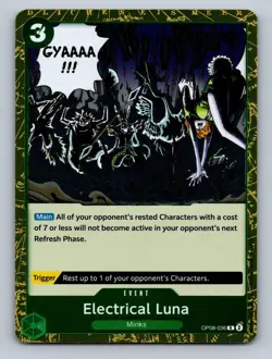 Electrical Luna OP08-036 Rare Two Legends NM 2024 Free Shipping - Image 1