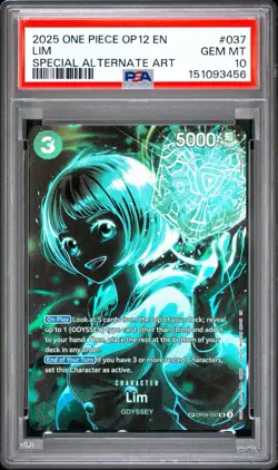 2025 One Piece Lim (SP) OP09-037 Legacy of the Master PSA 10 - Image 1