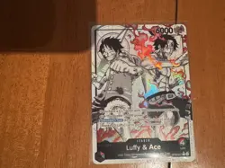 One Piece TCG Luffy & Ace ST30-001 Leader Alt Art Mint - Image 1
