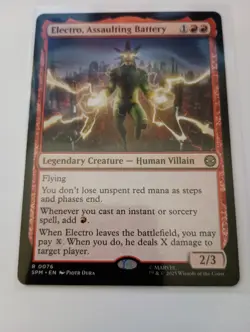 Electro, Assaulting Battery 0076 MTG Magic Marvel's Spider-Man - Image 1