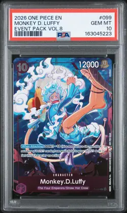 2026 One Piece Promo Event Volume 8 Monkey D. Luffy #P-099 PSA 10 GEM MINT - Image 1