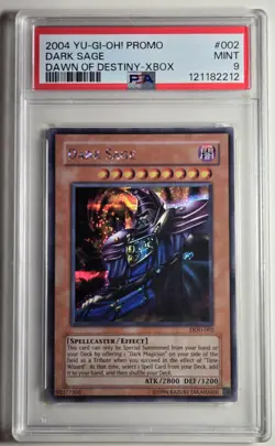 2004 YU-GI-OH! DAWN OF DESTINY Dark Sage DOD-002 PSA 9 - Image 1