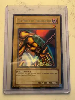 Left Arm of the Forbidden One Yu-Gi-Oh LOB-123 Unlimited Lightly Played - Image 1