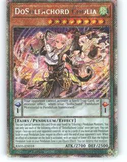 DoSolfachord Coolia (Platinum Secret Rare) RA05-EN018 Yu-Gi-Oh 1st Edition NM - Image 1