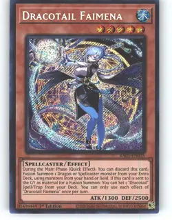 Dracotail Faimena (Secret Rare) RA05-EN035 Yu-Gi-Oh 1st Edition NM - Image 1