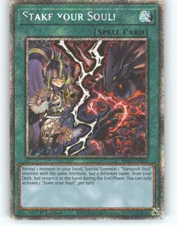 Stake your Soul! (Platinum Secret Rare) RA05-EN069 Yu-Gi-Oh 1st Edition NM - Image 1