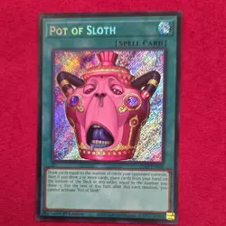 Konami Yu-Gi-Oh! TCG Pot of Sloth CORI-EN061 Secret Rare Foil 1st EN - Image 1