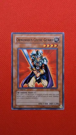 Obnoxious Celtic Guard SD5-EN007 Warrior's Triumph 1st Edition Yu-Gi-Oh! TCG NM - Image 1