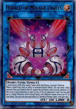 Herald of Mirage Lights DUOV-EN011 Ultra Rare Duel Overload Yu-Gi-Oh LP - Image 1