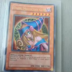 1996 Yu-Gi-Oh YuGiOh Holo Card Dark Magician Girl RDS-ENSE2 Limited Ed. English - Image 1