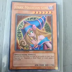 1996 Yu-Gi-Oh YuGiOh Holo Card Dark Magician Girl RDS-ENSE2 Limited Ed. English - Image 1