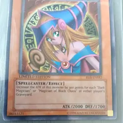1996 Yu-Gi-Oh YuGiOh Holo Card Dark Magician Girl RDS-ENSE2 Limited Ed. English - Image 3