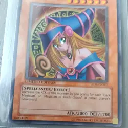 1996 Yu-Gi-Oh YuGiOh Holo Card Dark Magician Girl RDS-ENSE2 Limited Ed. English - Image 3