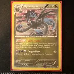2013 Hydreigon Legendary Treasures 99/113 Holo Rare Pokemon Card LP - Image 1