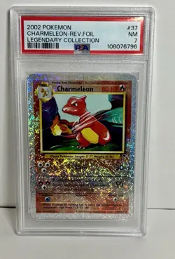 PSA 7 - Pokemon CHARMELEON 37/110 Reverse Holo - LEGENDARY COLLECTION - Image 2