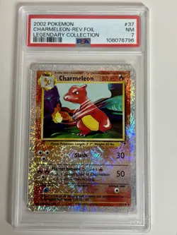 PSA 7 - Pokemon CHARMELEON 37/110 Reverse Holo - LEGENDARY COLLECTION - Image 3