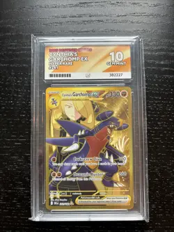Pokemon TCG Cynthia's Garchomp EX 241/182 Destined Rivals Hyper Rare ACE 10 - Image 1