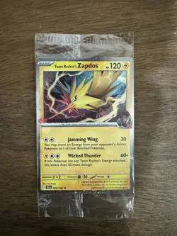 Pokemon Team Rocket’s Zapdos - 070/182 - EB Games Promo Sealed Destined Rivals - Image 1