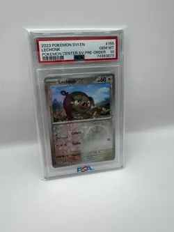 2023 Pokemon SVI EN Pokemon Center Pre-Order Lechonk SV #155 PSA 10 Near Mint MT - Image 1