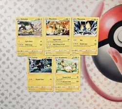 60 Pokemon Cards Electric Commons/Rares NM Bundle Lot - Image 2