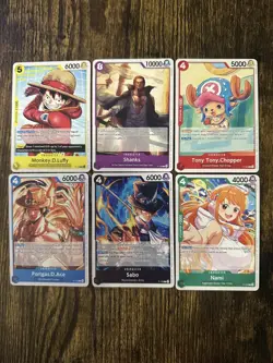One Piece Card Game Tournament Pack 2026 Vol. 2 Full Set of 6 - Image 1
